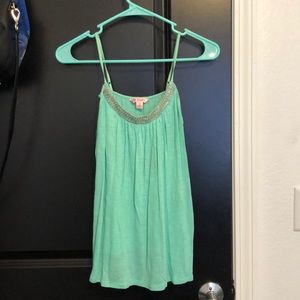 Green tank top